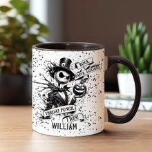 Load image into Gallery viewer, Personalized Nightmare Accent Mug Custom Name Halloween Gift

