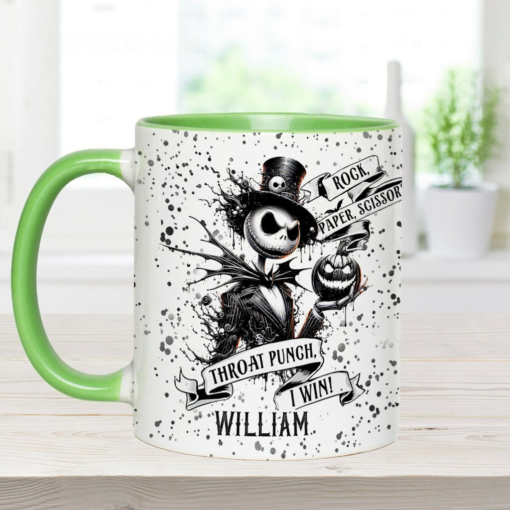 Personalized Nightmare Accent Mug Custom Name Halloween Gift