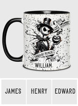 Load image into Gallery viewer, Personalized Nightmare Accent Mug Custom Name Halloween Gift
