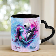 Load image into Gallery viewer, Personalized Heart Handle Mug Custom Name Gift for Couples
