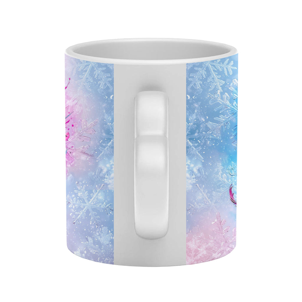 Personalized Heart Handle Mug Custom Name Gift for Couples
