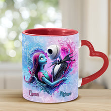 Load image into Gallery viewer, Personalized Heart Handle Mug Custom Name Gift for Couples
