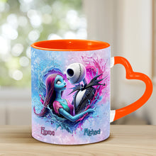 Load image into Gallery viewer, Personalized Heart Handle Mug Custom Name Gift for Couples

