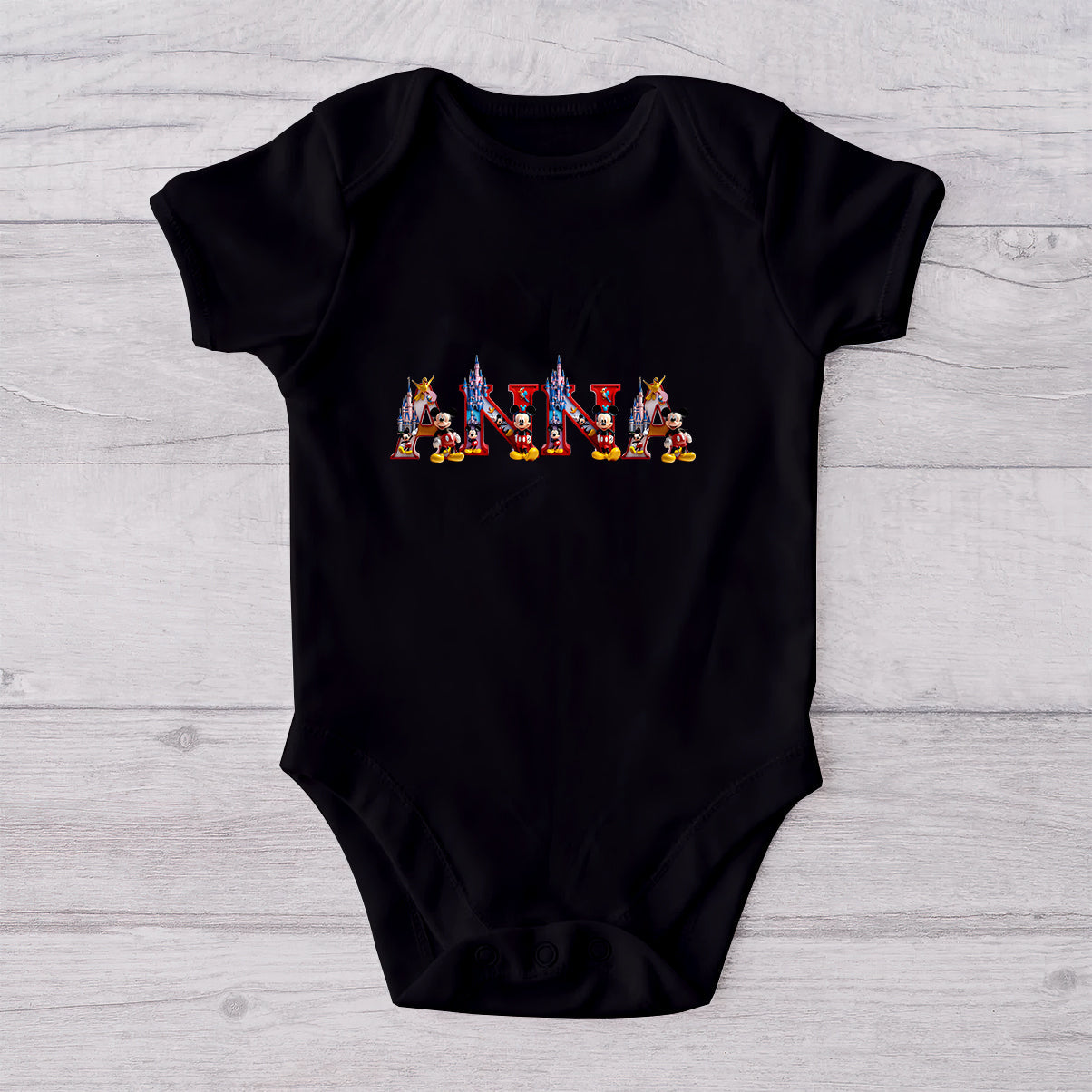 Personalized Mickey Mouse T-shirt and Baby Onesie Gift for Mother's Day
