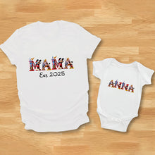 Load image into Gallery viewer, Personalized Mickey Mouse T-shirt and Baby Onesie Gift for Mother's Day
