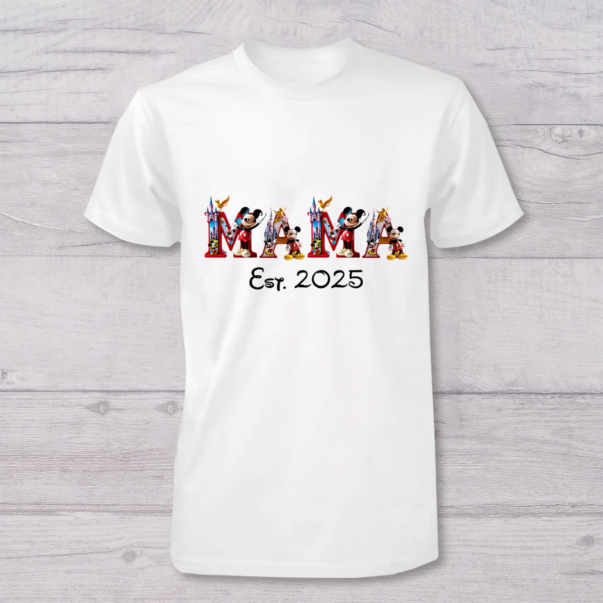 Personalized Mickey Mouse T-shirt and Baby Onesie Gift for Mother's Day
