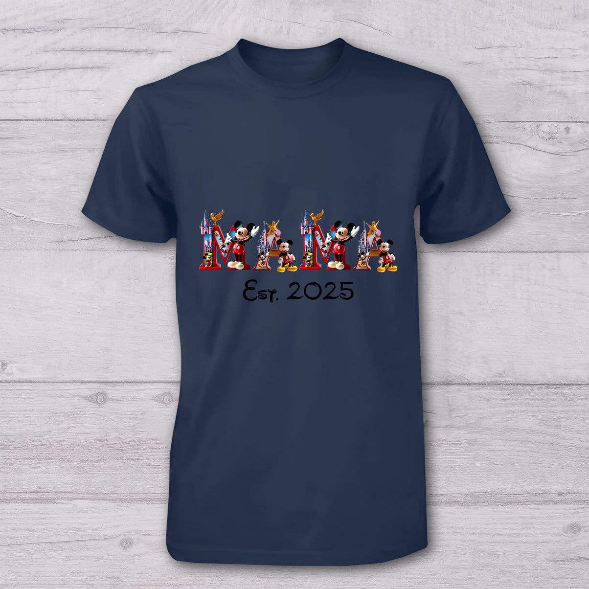 Personalized Mickey Mouse T-shirt and Baby Onesie Gift for Mother's Day