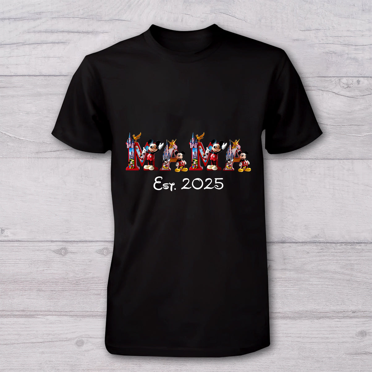 Personalized Mickey Mouse T-shirt and Baby Onesie Gift for Mother's Day