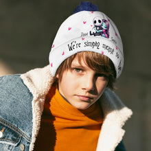 Load image into Gallery viewer, Personalized Couple Beanie Hat Custom Name Gift for Christmas
