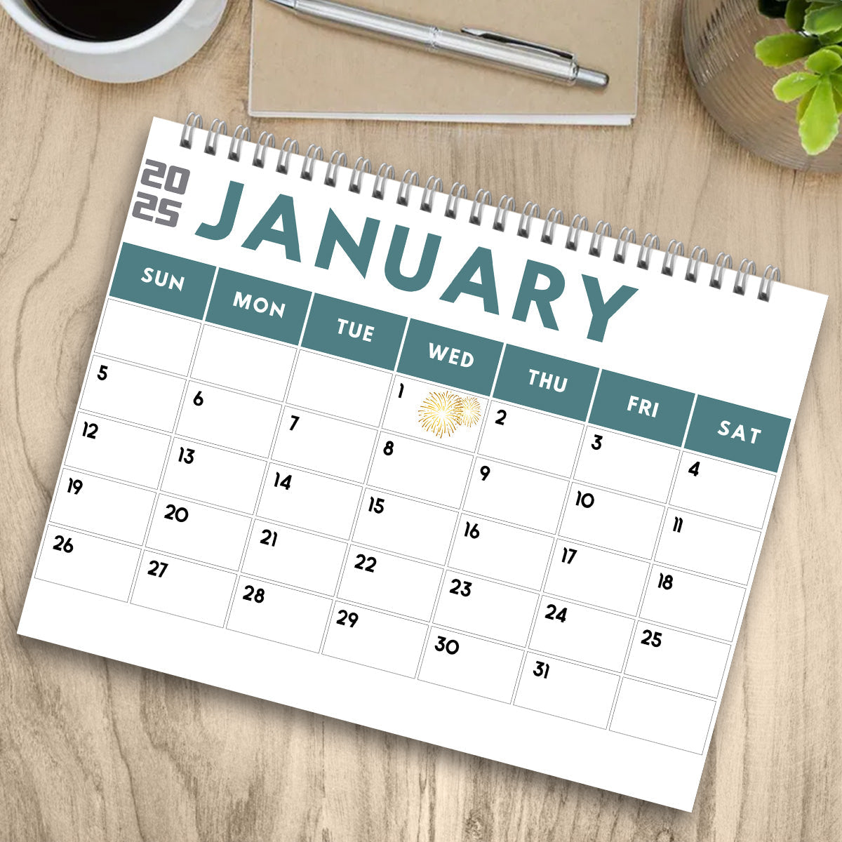 Personalized Chill Weed Wall & Desk Calendar 2025 Gift