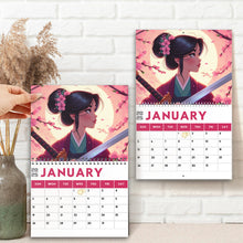 Load image into Gallery viewer, Personalized Wall &amp; Desk Calendar Custom Name 2025 Gift for Kids
