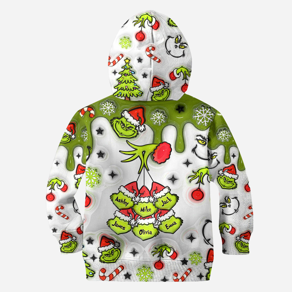Personalized Mama Grinch Hoodie and Leggings Set for Mom | Christmas Gift