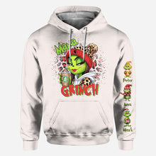 Load image into Gallery viewer, Personalized Christmas All Over Shirt for Mom &amp; Dad - Grinch Design
