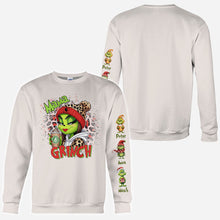 Load image into Gallery viewer, Personalized Christmas All Over Shirt for Mom &amp; Dad - Grinch Design
