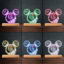 Load image into Gallery viewer, Personalized Mermaid Ocean Pearl Wreath Kids Acrylic Light Base
