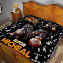 Load image into Gallery viewer, Personalized Star Wars Quilt Set with Pillow Covers for Kids
