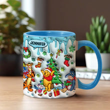 Load image into Gallery viewer, Personalized Christmas Accent Mug with Name for Mom or Dad
