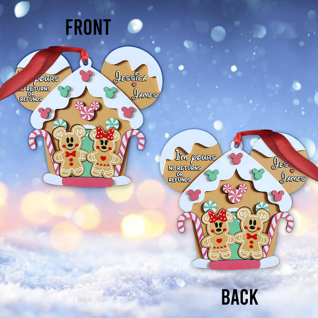Personalized Mouse Ornament Custom Name Gift for Christmas