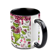 Load image into Gallery viewer, Personalized Grinch Accent Mug Custom Name Holiday Gift
