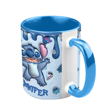 Load image into Gallery viewer, Personalized Ceramic Accent Mug Ohana Gift for Mom or Dad
