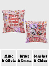 Load image into Gallery viewer, Personalized Nightmare Before Christmas Throw Pillow for Couples | Unique Gift Idea
