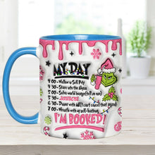 Load image into Gallery viewer, Personalized Christmas Accent Mug with Grinch Design for Hot Cocoa
