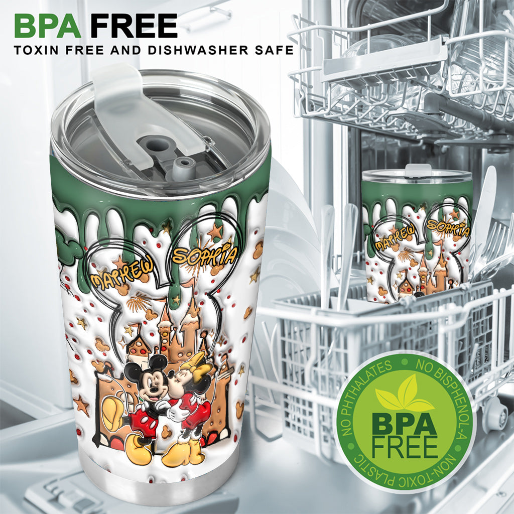 Personalized Mouse Tumbler Custom Name Gift for Couples