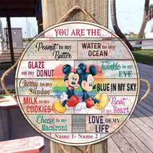 Load image into Gallery viewer, Personalized Round Wood Sign for Couples LGBT Support Gift
