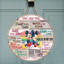 Load image into Gallery viewer, Personalized Round Wood Sign for Couples LGBT Support Gift
