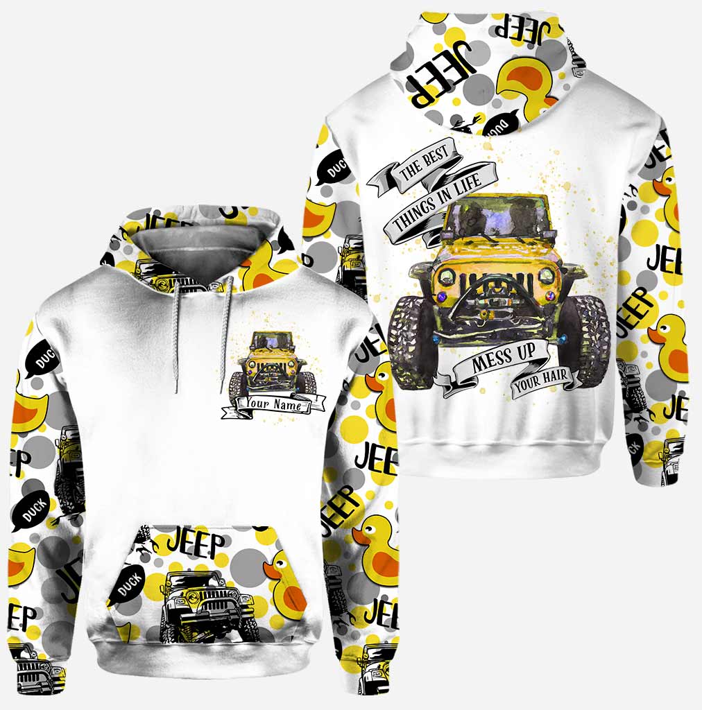 Personalized Car Hoodie and Leggings Set Custom Name Gift for Mom
