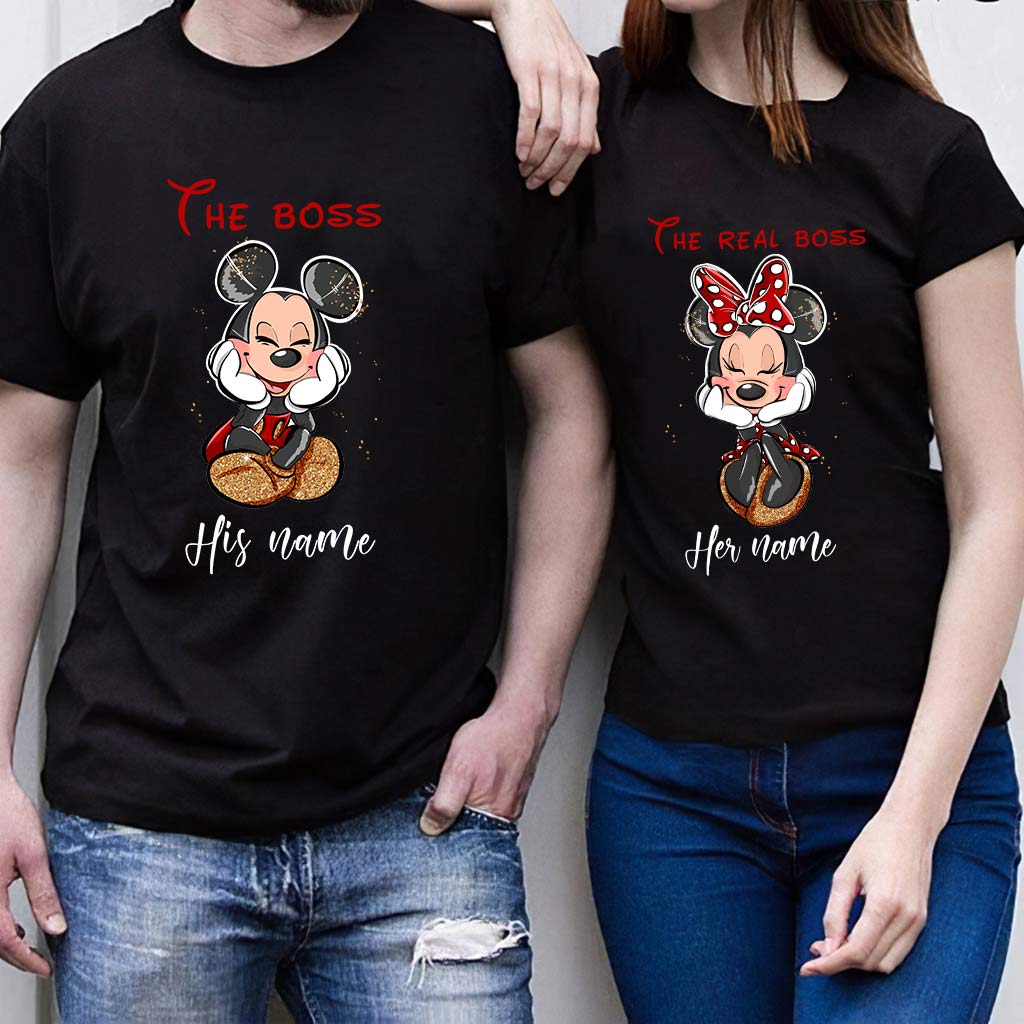 Personalized His & Her Mouse T-shirts Custom Name Gift