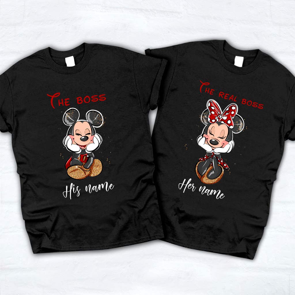 Personalized His & Her Mouse T-shirts Custom Name Gift