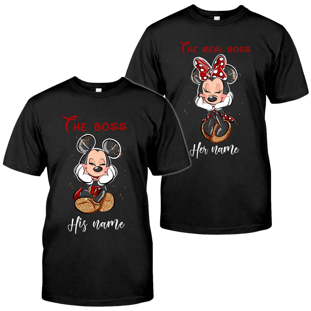 Personalized His & Her Mouse T-shirts Custom Name Gift