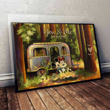Load image into Gallery viewer, Personalized Camping Partners For Life Poster Custom Names Gift for Couples
