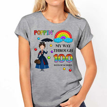 Load image into Gallery viewer, Personalized Teacher T-Shirt 100 Days of School Gift
