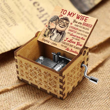 Load image into Gallery viewer, Personalized Hand Crank Music Box for Couples - You Are My Sunshine Gift
