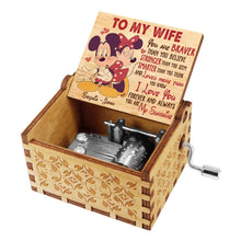 Load image into Gallery viewer, Personalized Hand Crank Music Box Unique Couple Gift for Wife
