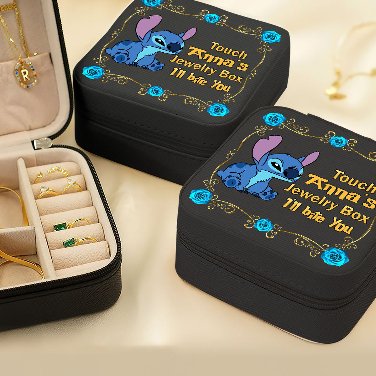 Personalized Ohana Jewelry Box Custom Name Gift for Her