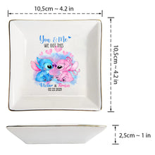 Load image into Gallery viewer, Personalized Ohana Jewelry Dish Custom Name Gift for Couples
