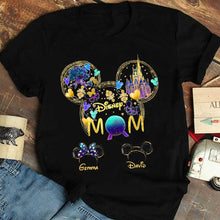 Load image into Gallery viewer, Personalized Disney Mom T-shirt Custom Name Gift for Mother's Day

