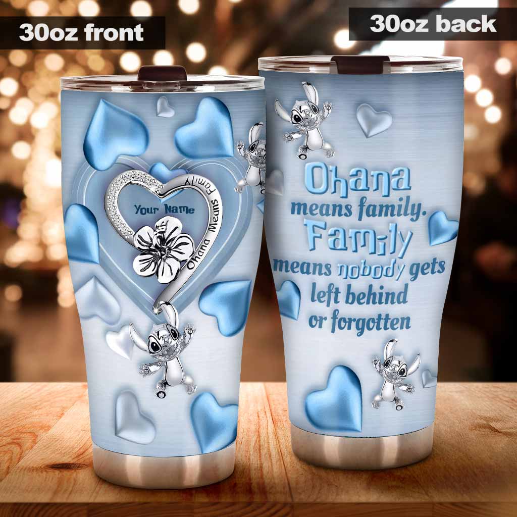 Personalized Ohana Tumbler Custom Name Gift for Family