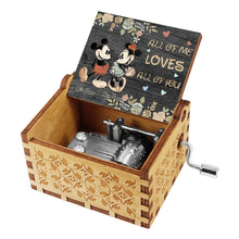 Load image into Gallery viewer, Personalized Hand Crank Music Box Couples Gift All of Me Loves
