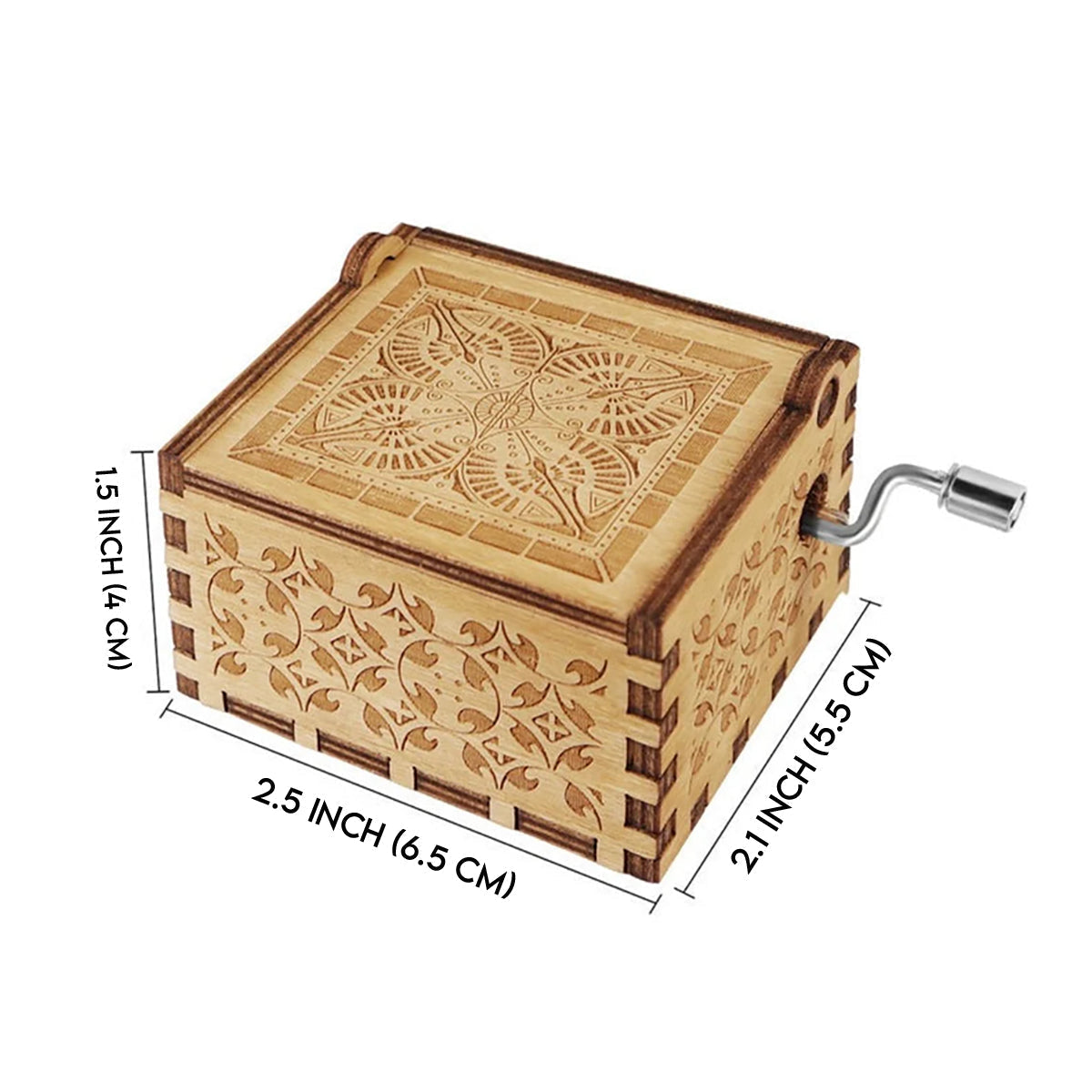 Personalized Hand Crank Music Box Couples Gift All of Me Loves