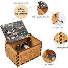 Load image into Gallery viewer, Personalized Hand Crank Music Box Couples Gift All of Me Loves
