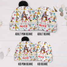 Load image into Gallery viewer, Personalized Mouse Beanie Hat Custom Name Gift for Kids
