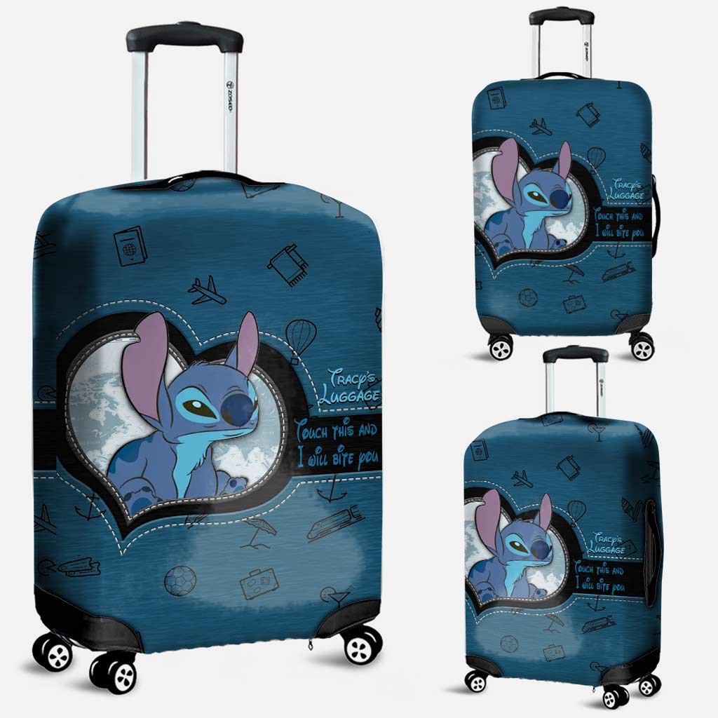 Personalized Luggage Cover with Fun Design for Travelers