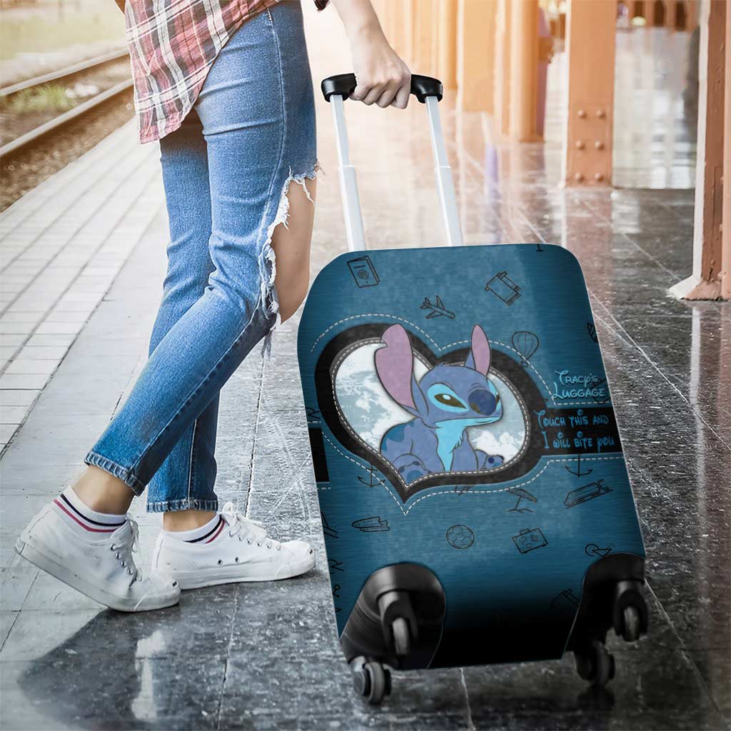 Personalized Luggage Cover with Fun Design for Travelers