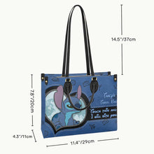 Load image into Gallery viewer, Personalized Leather Handbag Custom Name Unique Gift for Mom
