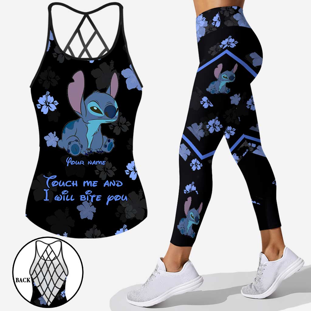Personalized Ohana Cross Tank Top & Leggings Gift with Custom Name