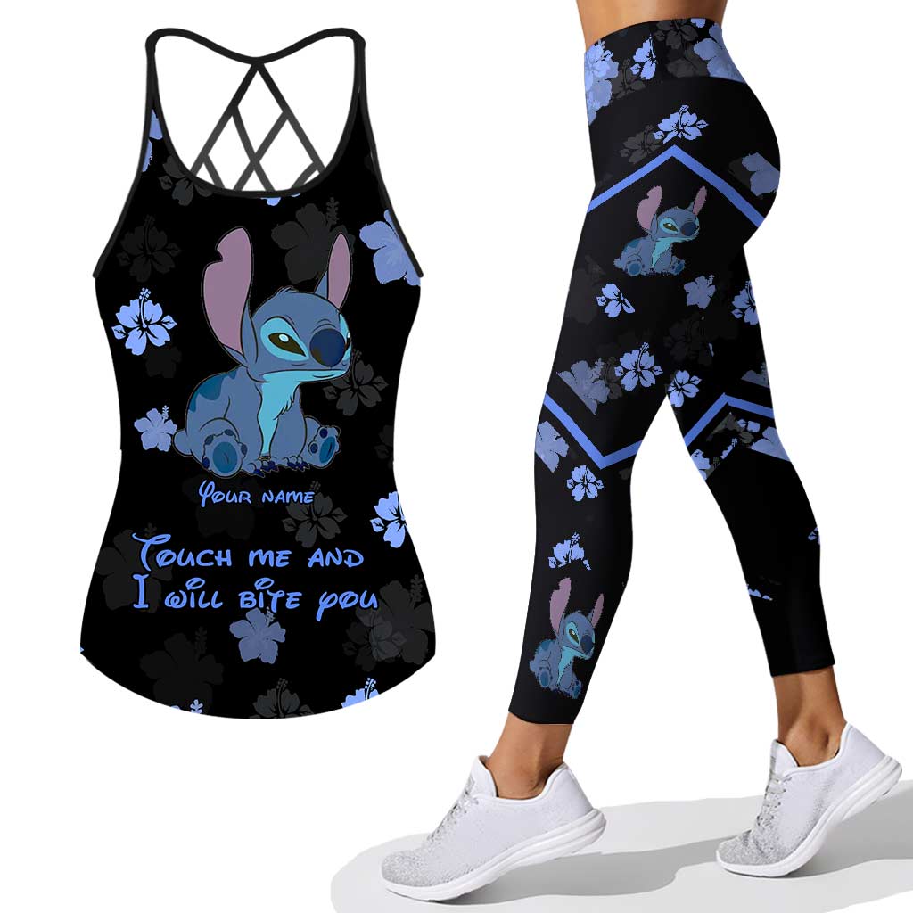 Personalized Ohana Cross Tank Top & Leggings Gift with Custom Name
